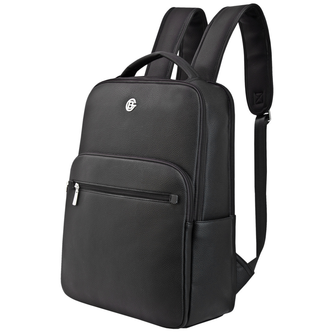 Zak Backpack vegan leather bag mens bag, Frontside Angle 