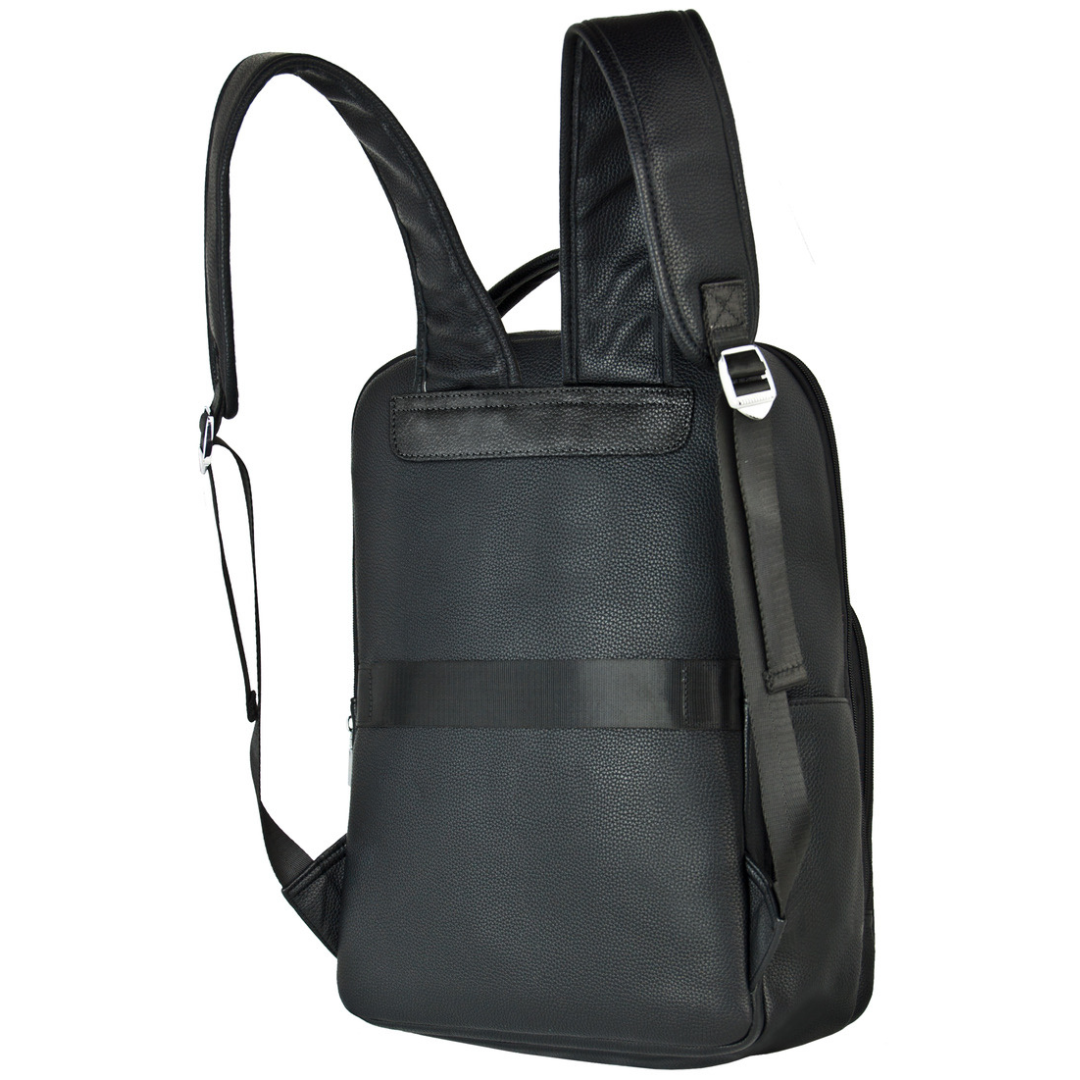 Zak Backpack vegan leather bag mens bag, Backside 